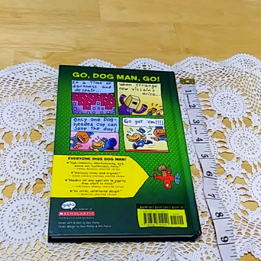 Unleashed Dog Man by Dav Pilkey, Scholastic, color-illustrated comic